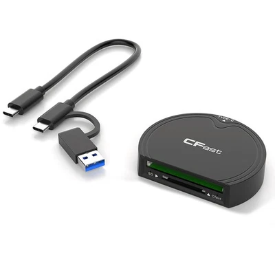 P&P CFast 2.0/SD Memory Card Adapter USB3.2 Gen2 High Speed Card Reader 10Gbps f - Image 1 of 4