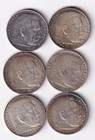 Münze Silber 6 x 5 Reichsmark Hindenburg II nsw-leipzig