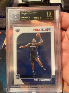 2019 Hoops Zion Williamson BGS 10 BLACK LABEL Rookie Card - Picture 1 of 2