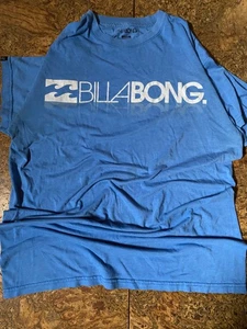 Billabong T-Shirt Mens M Light Blue Premium Organic Soft Tee Logo Surf Skate - Picture 1 of 3