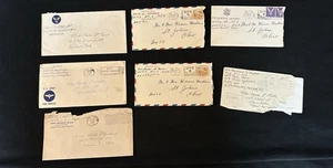 BELLO! WW2 Lettera USAAF Copertina Lotto 7 Lettere/Copertine - Foto 1 di 9