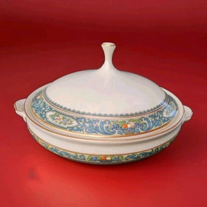 Lenox Autumn Gold Trim Covered Lid Vegtable Tureen With Handles~Excellent Unused - Picture 1 of 7