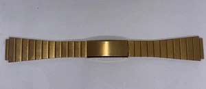 Vintage Pre-Owned Watch Band 19.5mm Heavy Gold Electroplate Champion - Picture 1 of 9