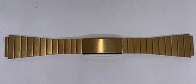 Vintage Pre-Owned Watch Band 19.5mm Heavy Gold Electroplate Champion - Image 1 of 4