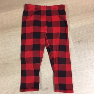 Carter’s Red & Black buffalo checkPlaid Leggings Sweatpants 4T - Picture 1 of 5