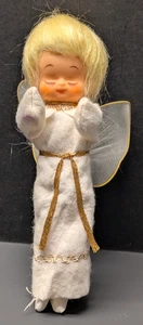 Vintage 1960's MCM Eyes Closed Angel Christmas Figurine Holiday Ornament 8" - Bild 1 von 4