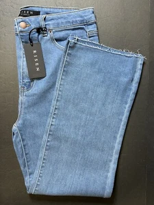 Risen High Rise Straight Leg Jeans Taille 32 / Größe 15 Brandneu mit Etikett - Bild 1 von 9