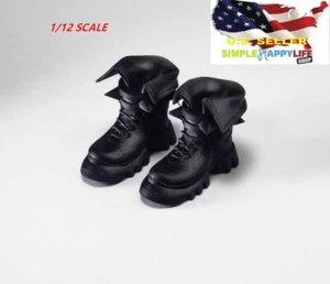 1/12 scale spike short Boots combat Shoes For 6'' Female Figure Nota Mezco ❶USA❶ - Picture 1 of 3