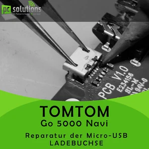 REPARATUR Austausch Micro USB Buchse Ladebuchse Anschluss TomTom Go 5000 Navi - Bild 1 von 1