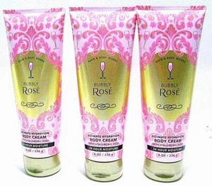 3 Bath & Body Works BUBBLY ROSE Ultimate Hydration Body Cream 8 oz - Picture 1 of 2