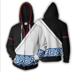 Gintama Silver Soul Cosplay Anime Manga Kapuzen Sweatshirt Hoodie Pullover Pulli - Picture 1 of 4