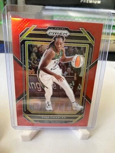 2023 Panini Prizm WNBA #92 Tina Charles Red Prizm 142/199 Seattle Storm - Picture 1 of 3