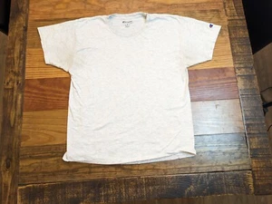 Champion Mens Gray T Shirt Athletic Cotton Large Short Sleeve Crew Neck Classic - Picture 1 of 7