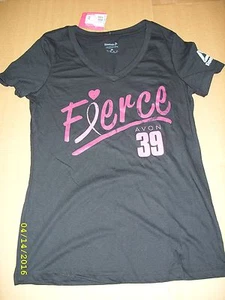 REEBOK Avon 39 Maglietta da donna con scollo a V "Feroce" per cancro al seno (BH4677) - Foto 1 di 8