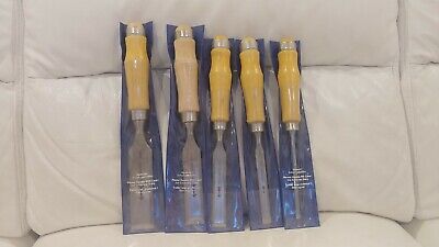 5 Piece Pfeil Swiss Made Bench Chisel Set In Excellent Unused Condition • 182.81€