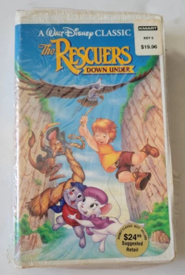 The Rescuers Down Under Walt Disney Classic VHS Tape 1991 Diamond Clamshell - Image 1 of 4