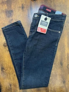 Levi Signature Blue Denim Jean Leggings Pants Girl Youth Teen 14 Regular NWT - Picture 1 of 5