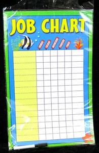 Chores Chart Write On Wipe Off Child Adult Two Sided 16 3/4" x 11" - Picture 1 of 2