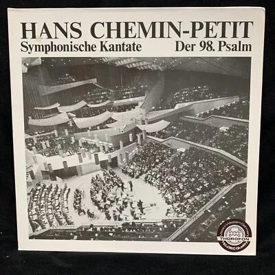 HANS CHEMIN-PETIT Symphonische Kantate & Der 98. Psalm - THOROFON CAPELLA ST LP - Image 1 of 4