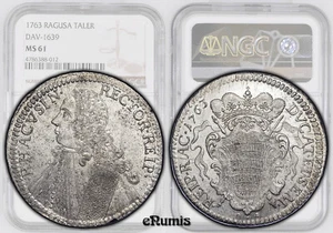RAGUSA, Tallero 1763 GB, Top Pop, NGC MS 61 - Picture 1 of 8