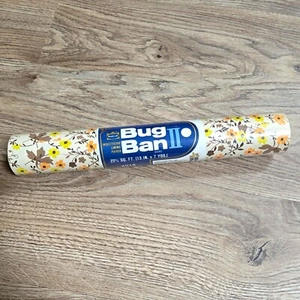 New VTG Royalcraft Insecticide Bug Ban II Lining Paper Retro Flowers 13" x 7 yds - Picture 1 of 4