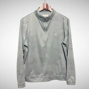 Peter Millar Jacket Mens Medium Full Zip Solid Gray Pre Owned - Picture 1 of 8