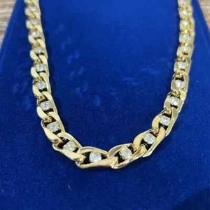 Jacqueline Bouvier Kennedy Large Link Crystal Necklace by Camrose Kross, 18YGP - Picture 1 of 3