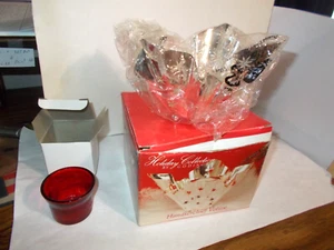 VINTAGE 1993 GODINGER  HOLIDAY COLLECTION SILVER PLATE HANDKERCHIEF VOTIVE NOS - Picture 1 of 16