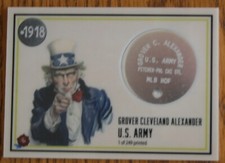 2023 HISTORIC AUTOGRAPHS 1918: END OF THE GREAT WAR GROVER C. ALEXANDER DOG TAG
