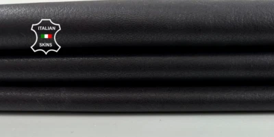 DARK PLUM ROUGH Thick Soft Italian Lambskin Leather hides 3+sqf 1.1mm #C4563 - Image 1 of 4