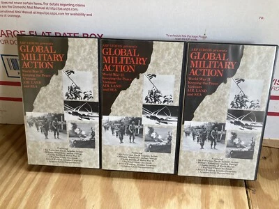 Military VHS Tape Lot Global Military Action WW2 / Vietnam  - Image 1 of 4