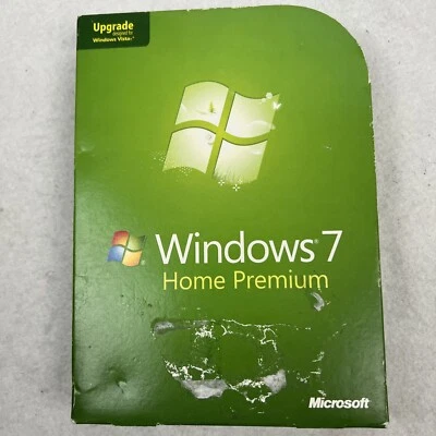Microsoft Windows 7 Home Premium Upgrade-32 & 64 bit DVDs w/License Key-Open Box - Image 1 of 2