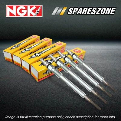 4 x NGK Metal Glow Plugs for Nissan Patrol GU Y61 Caravan E25 3.0L 4Cyl 16v - image 1 of 2