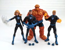Marvel Legends Fantastic Four 6" Figure Set Invisible Woman Thing Human Torch