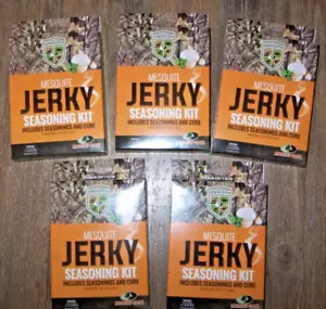 NEW 5x Mossy Oak Gamekeepers Mesquite Jerky Seasoning & Cure Kit Up to 5 lbs - Picture 1 of 5