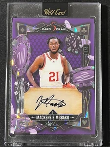 2024 Wild Card 5 Card Draw Mackenzie Mgbako #'d 1/4 Indiana Hoosiers SP - Bild 1 von 3