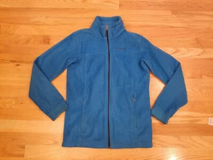 Preowned Columbia Boys Full Zip Fleece Jacket Blue L Large 14/16 Pockets - Picture 1 of 3