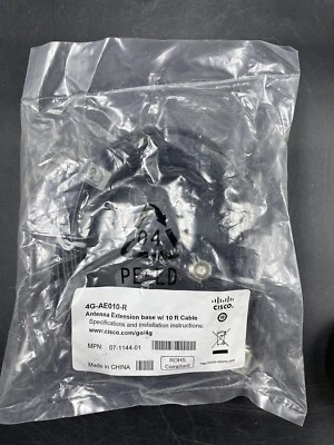 Cisco 4G-AE010-R Antenna Extension Base 10ft  07-1144-01 - Image 1 of 4