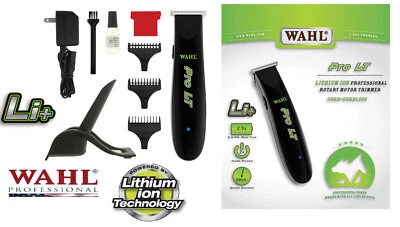 Wahl Professional Pet Dog Pro LT Lithium Ion Cord/CORDLESS Clipper Trimmer Kit