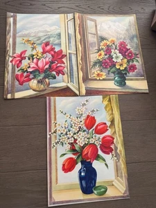 Impresiones litográficas artísticas botánicas vintage 1941 - flores de ventana de SJ Bende - Imagen 1 de 20
