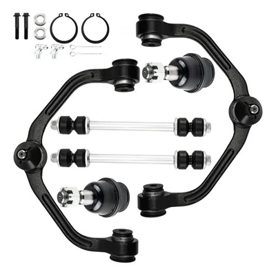 Kit de braços de controle superior dianteiro 6 peças compatível com Ford Ranger 3L 4L V6 2.3L L4 1998-2011 - Imagem 1 de 4