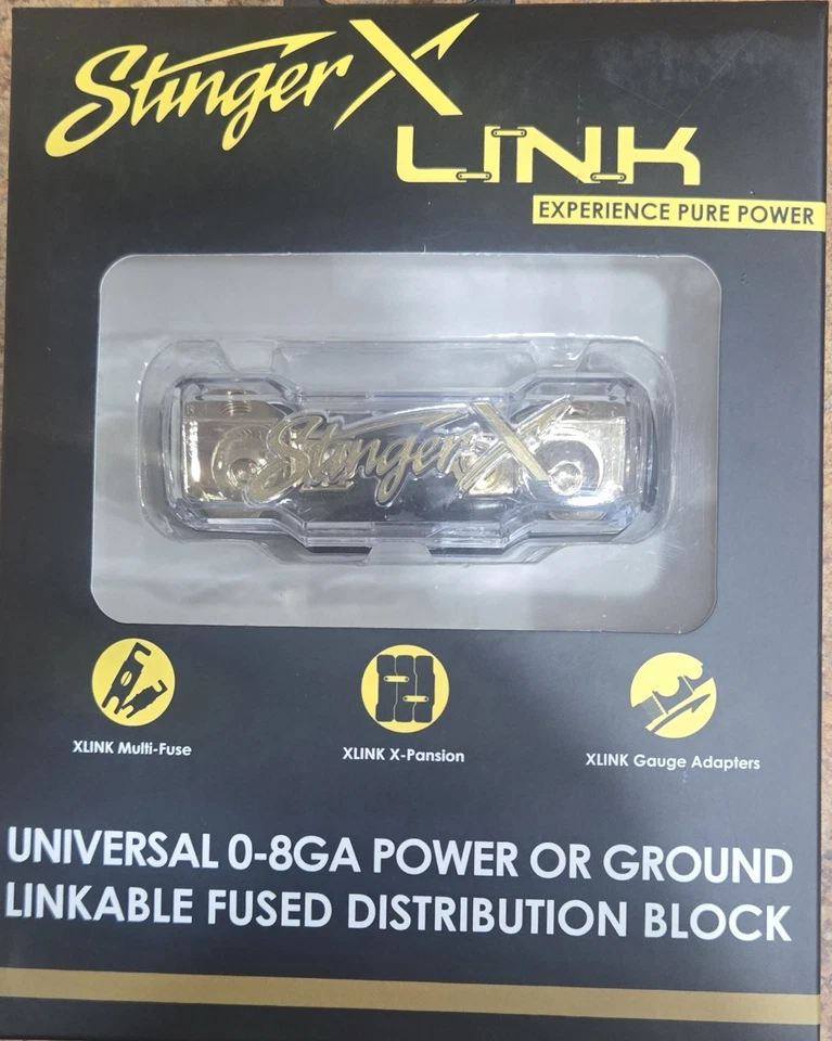 Stinger XFDB108 XLINK 1/0-gauge to 8-gauge Single Distribution Block - Image 1 of 4