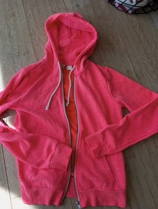 Kapuzen Shirtjacke Neon Rosa H&M Gr S - Bild 1 von 3