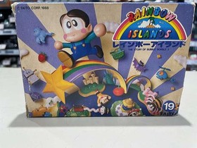 Rainbow Islands Bubble Bobble 2 Famicom NES Japan DTF-RL Taito Boxed B1658