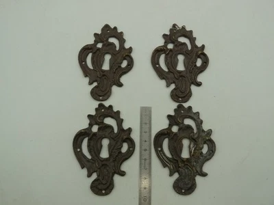 4 entrées de clé serrure décoration meuble à DECAPER, bronze ou laiton - Photo 1/4