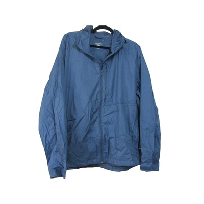 Reel Legends Bleu Hooded Adjustable Windbreaker Jacket Mens size XL Packable - Image 1 of 4