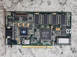 Vintage Retro Gaming Number Nine PC00BPZ0-3 S3 Vision968 PCI Video Card - Picture 1 of 7