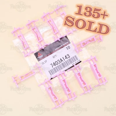 x10 Genuine OEM Mitsubishi LANCER / OUTLANDER SPORT Roof Molding Clips 7403A143 - Image 1 of 4