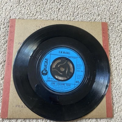 C.W. McCall: Convoy / Long Lonesome Road EX 7” Vinyl Single  - Image 1 of 4