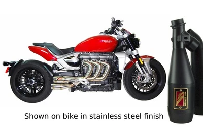 Black Velvet Dual GP Slip On Exhaust w/ dB Killers C.W. WT2500-BV & (2) WX125BLK - Image 1 of 3